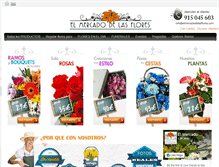 Tablet Screenshot of elmercadodelasflores.com